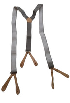 Braces Tri Service British Suspenders Leather Tabs XXL 120cm ALT
