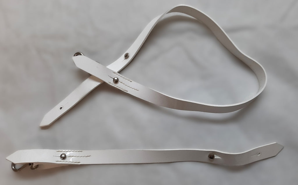 British Slings Long and Short White PVC With Chrome Fittings 22.5mm