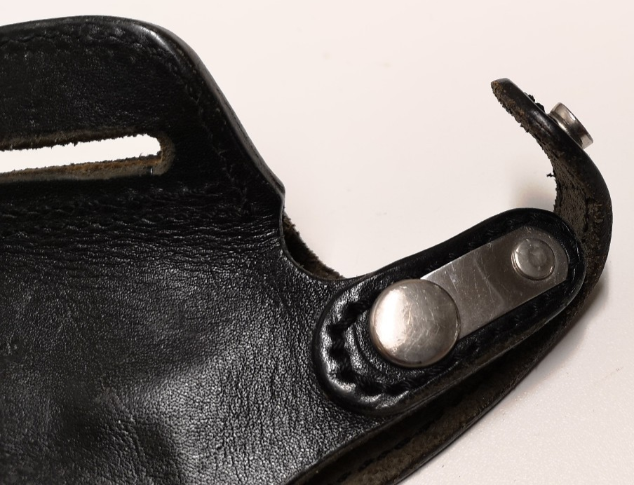 Price Western Leather England Black Leather Pancake Holster S&W 469 Right Hand