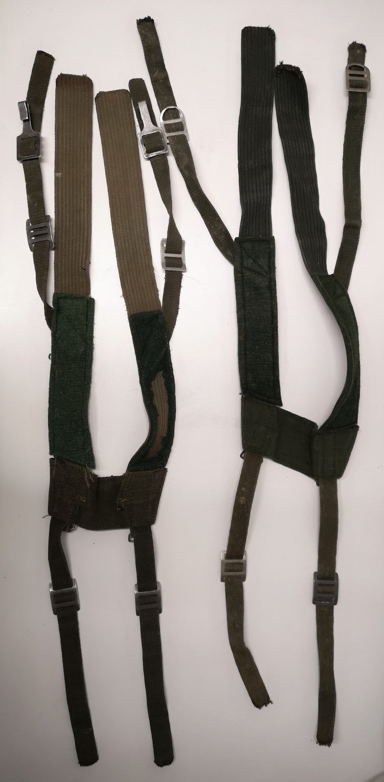 Vintage Army Issue Heavy-duty Vinyl Backpacks Belts Yokes & Pouches Heavy Wear