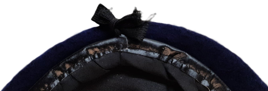 Navy Blue Military Style Wool Beret Size 7 3/4 / X-Large - NEW