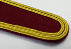 Senior Officer Shoulder Boards Abu Dhabi Obsolete Stock Maroon Melton Gold Braid