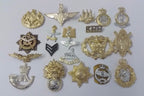 British / Other Metal Hat / Cap / Collar Badges Assorted Faulty