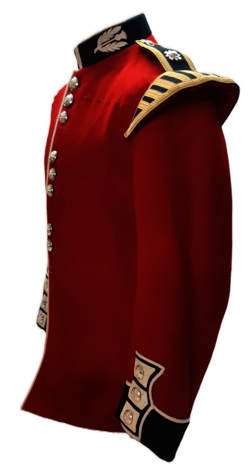 British Army Scots Red Tunic Scarlet Jacket With Shoulder Wings 41"