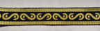 Black & Gold Decorative Lace / Band 38mm wide Genuine British Made