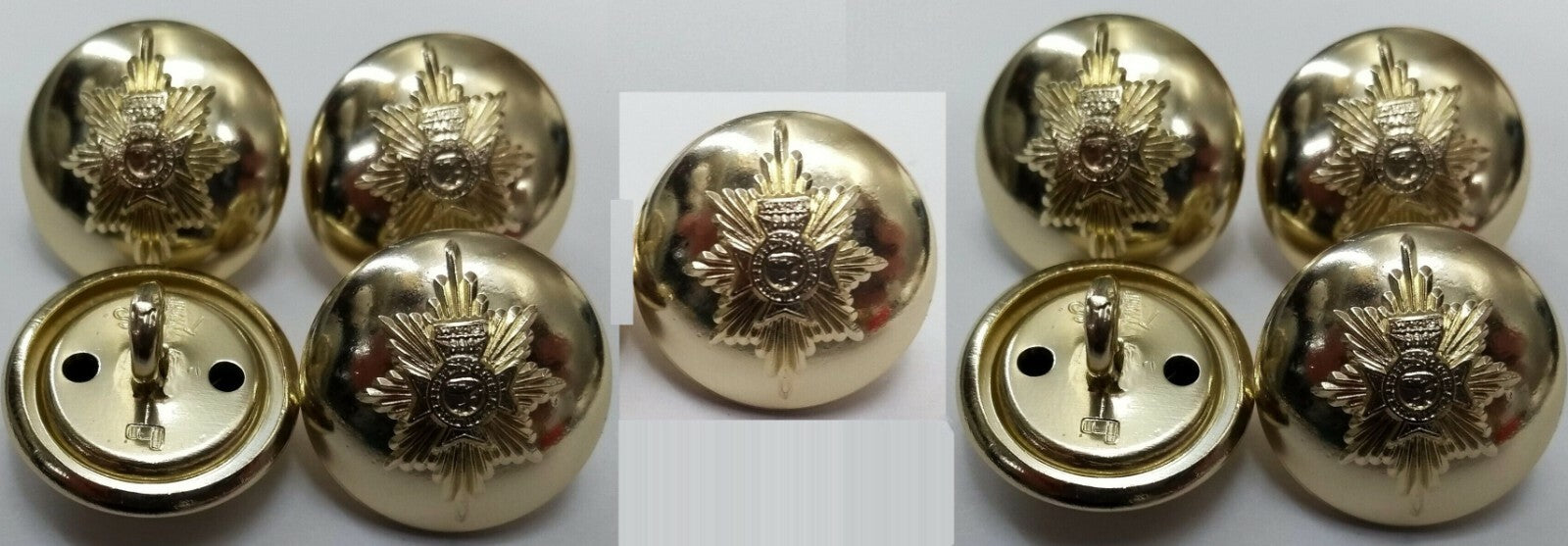 Worcestershire & Sherwood Foresters British Army No1 Uniform Buttons 30L X9