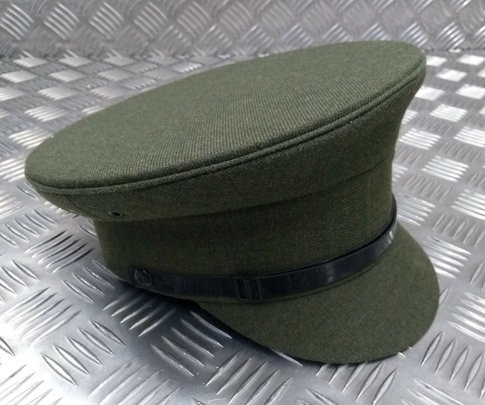 Genuine British Made Issue Olive Green Parade Dress Hat Cap 56cm