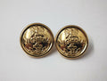 Genuine Nigerian Navy Issue Eagle and Anchor Insignia Ring Back Buttons X2 V0348