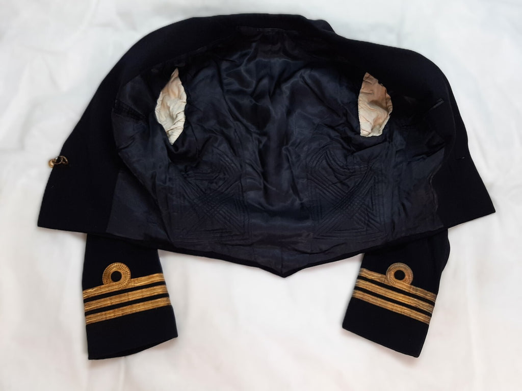 Navy Mess Jacket Com Cuff Curls British Vintage 1960s Ofc Dress RN