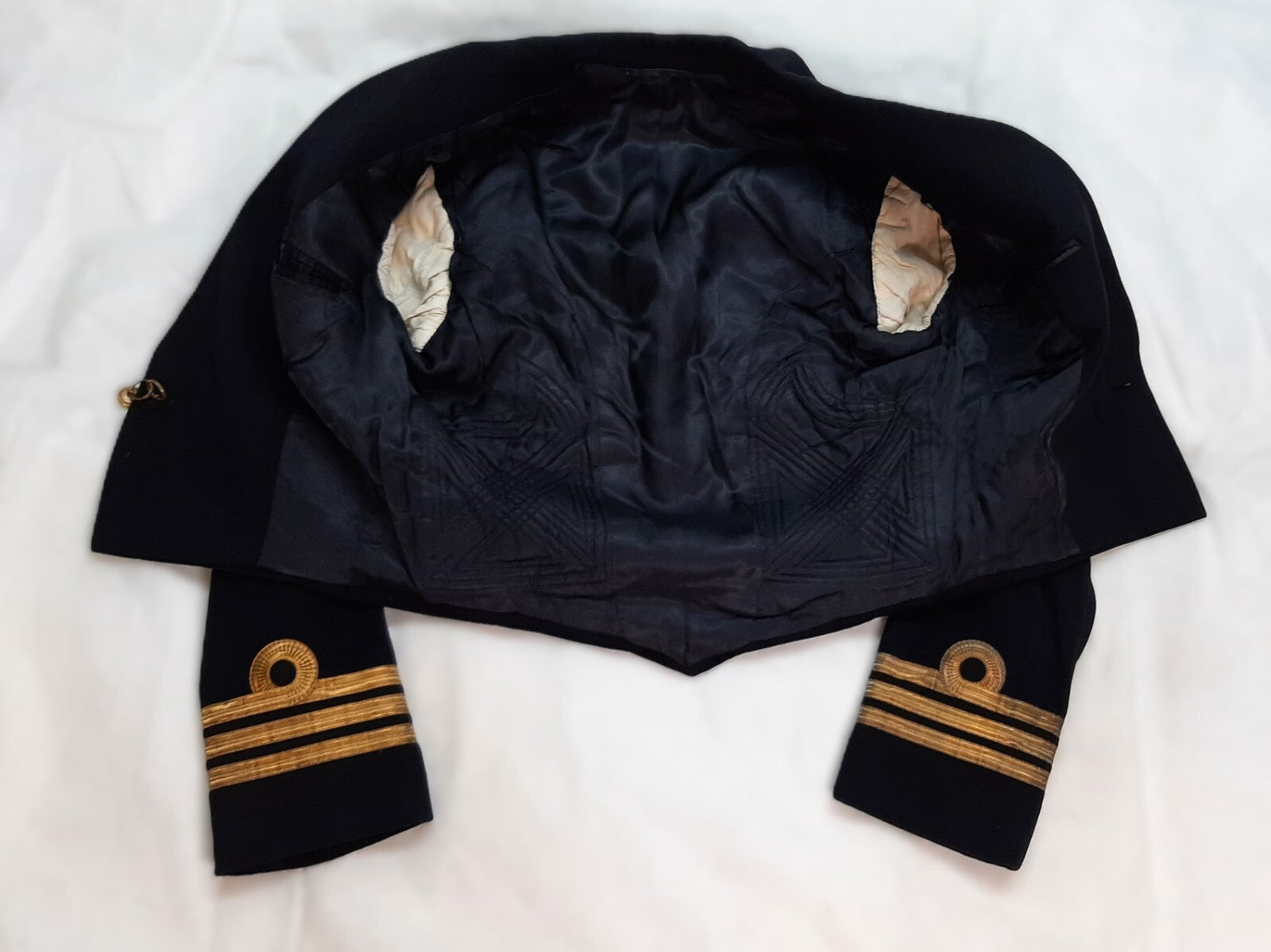 Navy Mess Jacket Com Cuff Curls British Vintage 1960s Ofc Dress RN