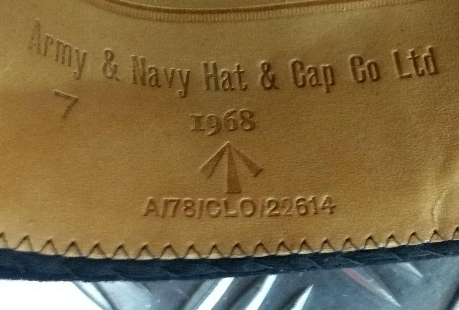 Genuine Vintage British Army Issue RAMC Regimental Dress Hat 1968 Size 7