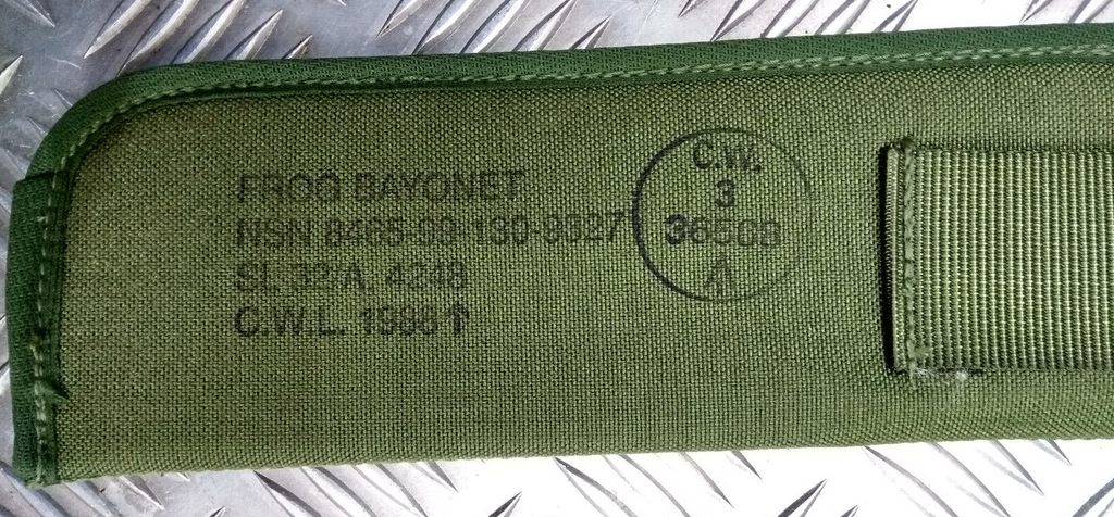Army Green Frog Sheath Scabbard British PLCE Heavy-duty Nylon NEW