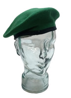 Green Beret Army Goldings UK Pattern Wool / Silky Lining & Petersham Trim 62cm.
