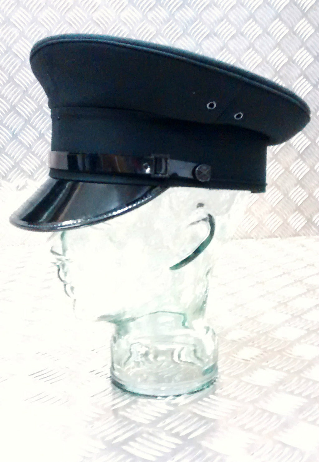 British Dark / Bottle Green Officers Style Dress Cap / Hat Men's - NEW