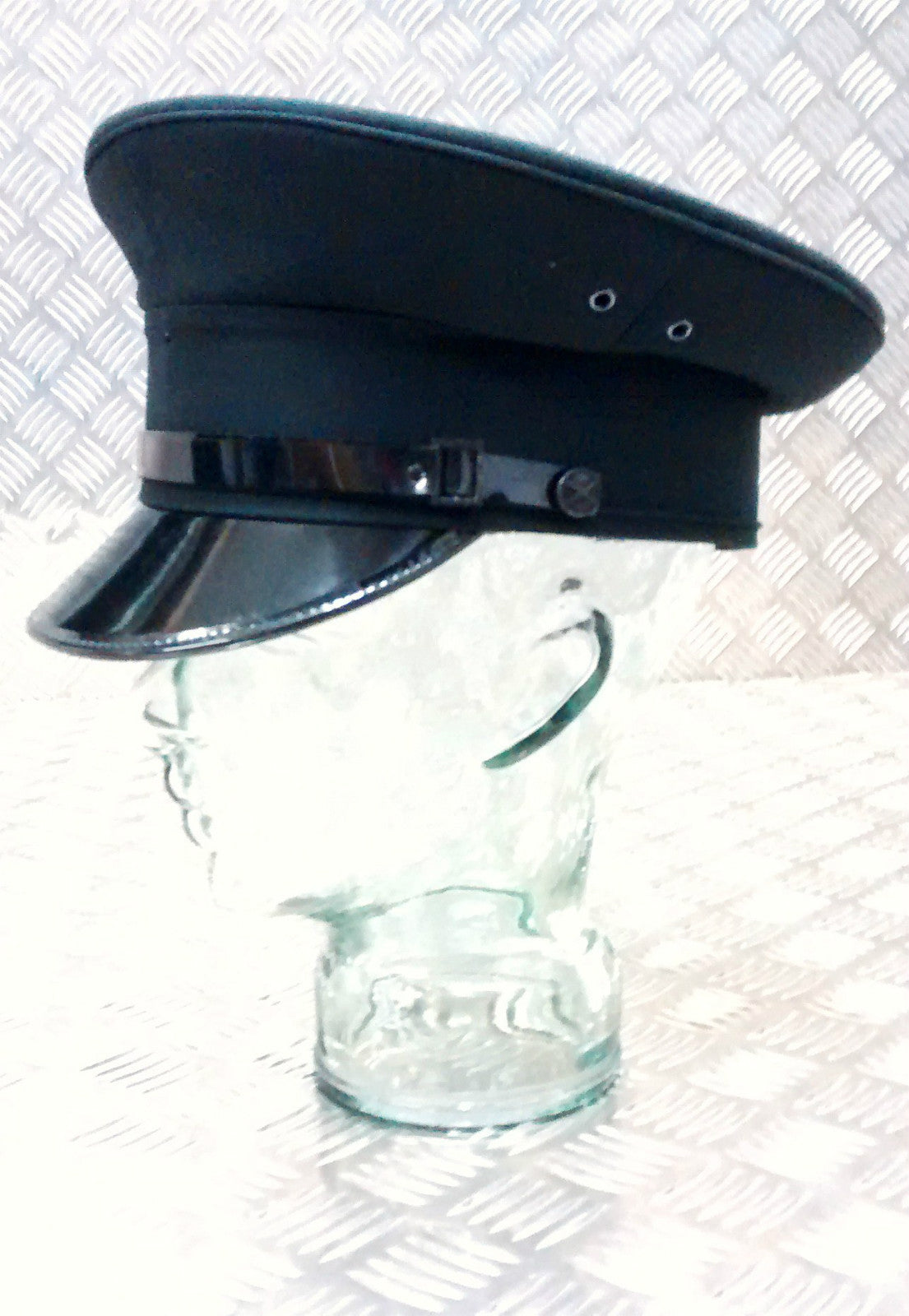 British Dark / Bottle Green Officers Style Dress Cap / Hat Men's - NEW
