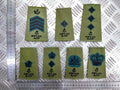 Rifles ACF OD Green Rank Slides Genuine British Army - NEW