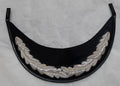 Officers Patent Peak British Forces Dress Hat Visor 1 Row Oak Leaf Silver Wire