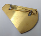 Bagpipes Badge Silver Coloured Complete with Back Plate and Fittings- NEW