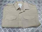 Fawn Shirt Army Short Sleeve Issue With Staff Sergeant / Skill at Arms Insignia