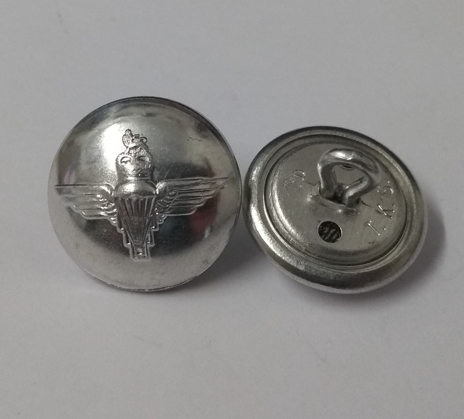 Parachute Regiment Buttons Service Dress Silver Subdued No1 / No2 Issue - NEW