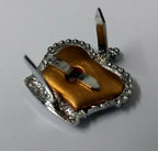 Officers Rank Crown Made In England Two Prong Fixings