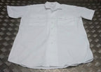 White Shirt UK Standard Long or Short Sleeves Security Style with Epaulettes NEW