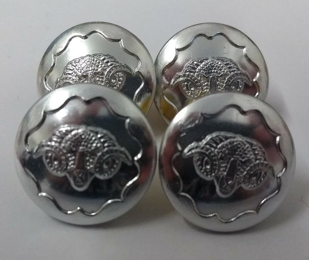 Genuine British Army Issue The Dorset Yeomanry Rams Head Dress Buttons ASBT95