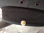 Parade Peak Cap Hat, Dark Green with Black Oak Leaf Band Fancy Dress - NEW