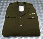 British Army No2 REME Regiment Dress Jacket Fully Buttoned With Insignia Patches EBYT989