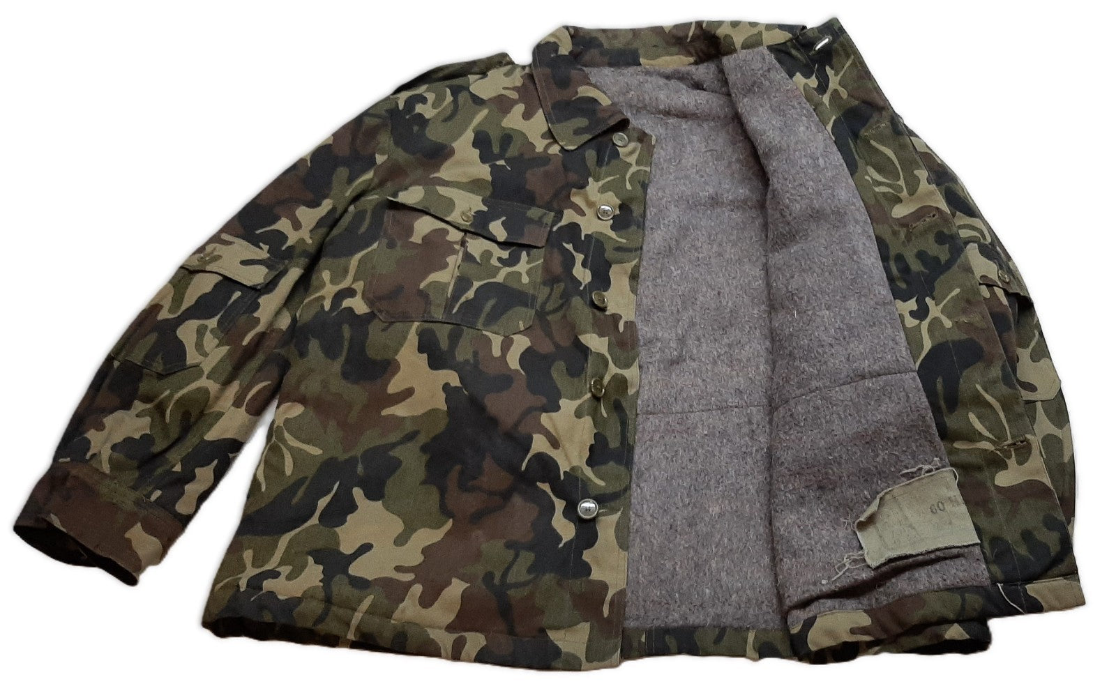Army Combat Jacket Camouflage Full lined Cold Weather Camo BDU Type Big Size
