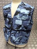 Fishing Hunters Photographers Multi Pocket Vest Midnite Camo - NEW