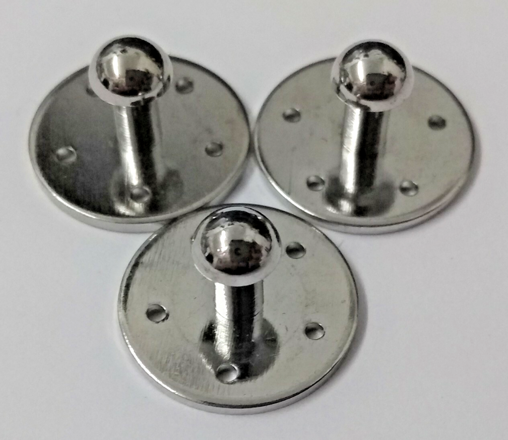 Genuine Issue Small Chrome Dome Headed Pouch Studs etc x 3 New