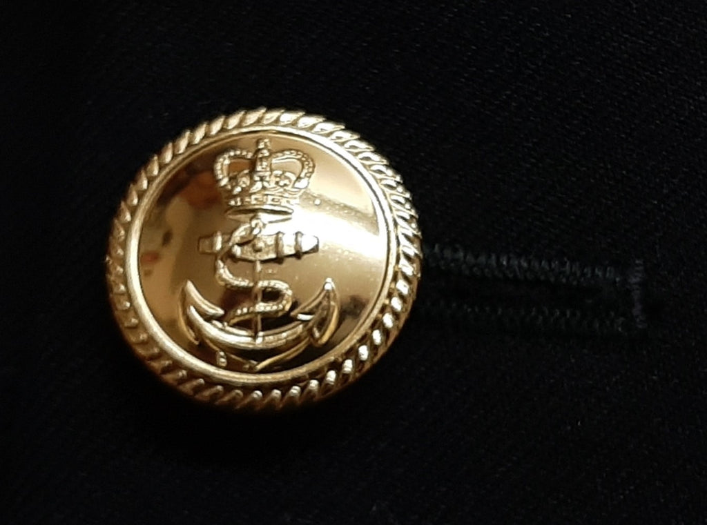 RN No5 Jacket British Naval Ofc Lt Com 8 Button Diagonal Serge
