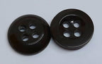 Vintage Army Buttons Old Pattern British Dark Green 4 Hole Size 22L / 14.1mm