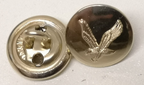 AAC Small Buttons British Army Air Corps Insignia 22L Gold No1/2 Dress x1 Pair