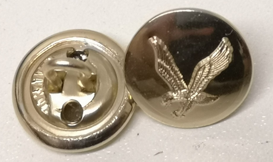 AAC Small Buttons British Army Air Corps Insignia 22L Gold No1/2 Dress x1 Pair