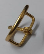 Genuine British 1" Raised Oval Loop Single Prong Strap Buckles X2 STD62