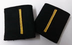 Genuine British Made Gold Embroidered Flash 1 Bar Felt Naval Sliders