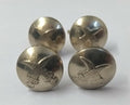 Genuine British Made Bahrain Obsolete Insignia Nickel Prong Buttons X4 ASBT235