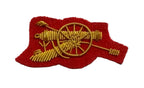 Mess Kit Badge R A Artillery British Army Red Felt Hand Embroidered Arm Patch
