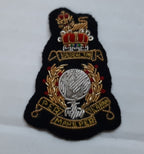 Royal Marines Staff Officer British RM Black Embroidered OFC Collar Patches
