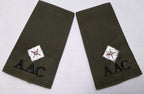 AAC Shoulder Slides British Army Old Pattern Olive Drab Sliders 2nd Lieutenant