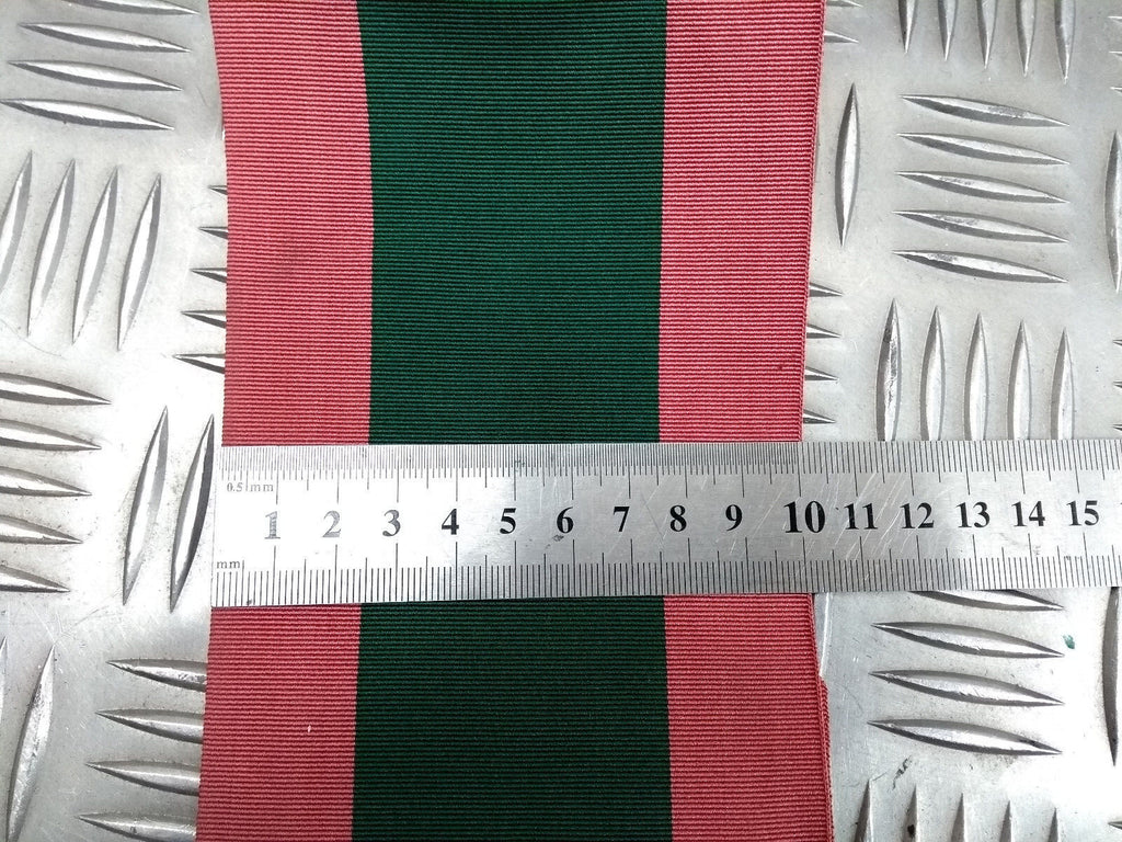 Vintage 10cm / 4" Wide Striped Grosgrain Ribbon Made by Toye, Kenning & Spencer