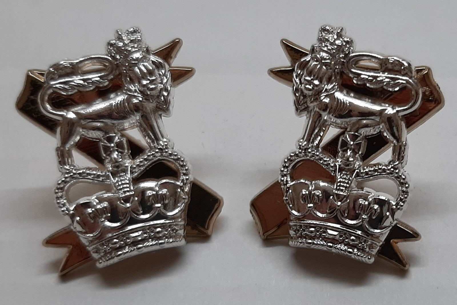Light Dragoons Collar Badges British Dress No1 No2 - NEW