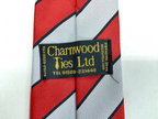 Earlsdon FC ERFC Red Black Grey/White Striped Satin Polyester Tie Charnwood