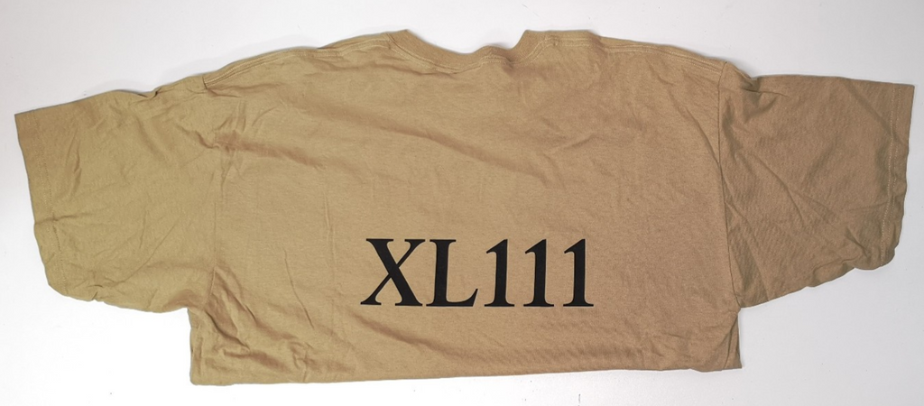 OP Cotton T-Shirt TELIC FEB 03 Symbol Beige Sand Colour Size XXL