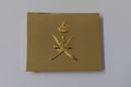 Oman Officers Buckle Insignia Ceremony & Parade Issue 2 1/4" High Sheen Finish