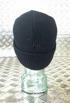 US Black or Olive Peak Radar Hat / Peaked Watch Cap 100% Wool NEW