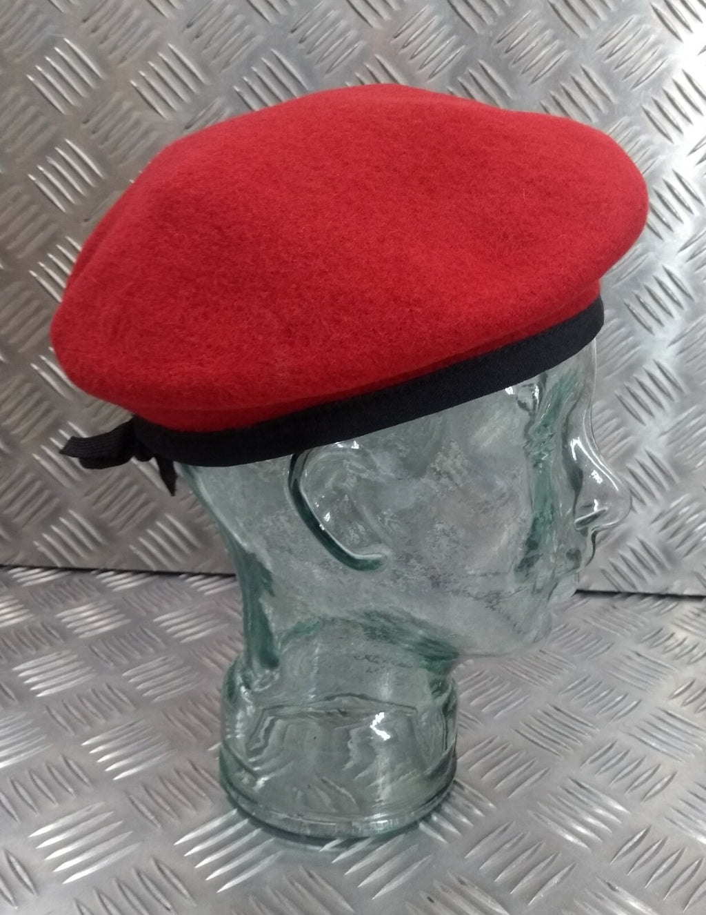Scarlet Red Beret Service Dress Hobson of London Mil-Spec Lined Wool Old Stock