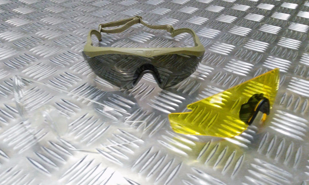 Sawfly Ballistic Glasses Revision Protective Eyewear British Army Spec TAN COMP